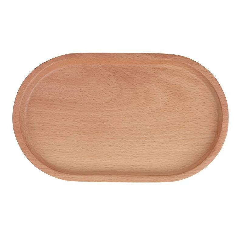 Oval Elegance serving plate on a dinner table – stylish wooden platter for entertaining