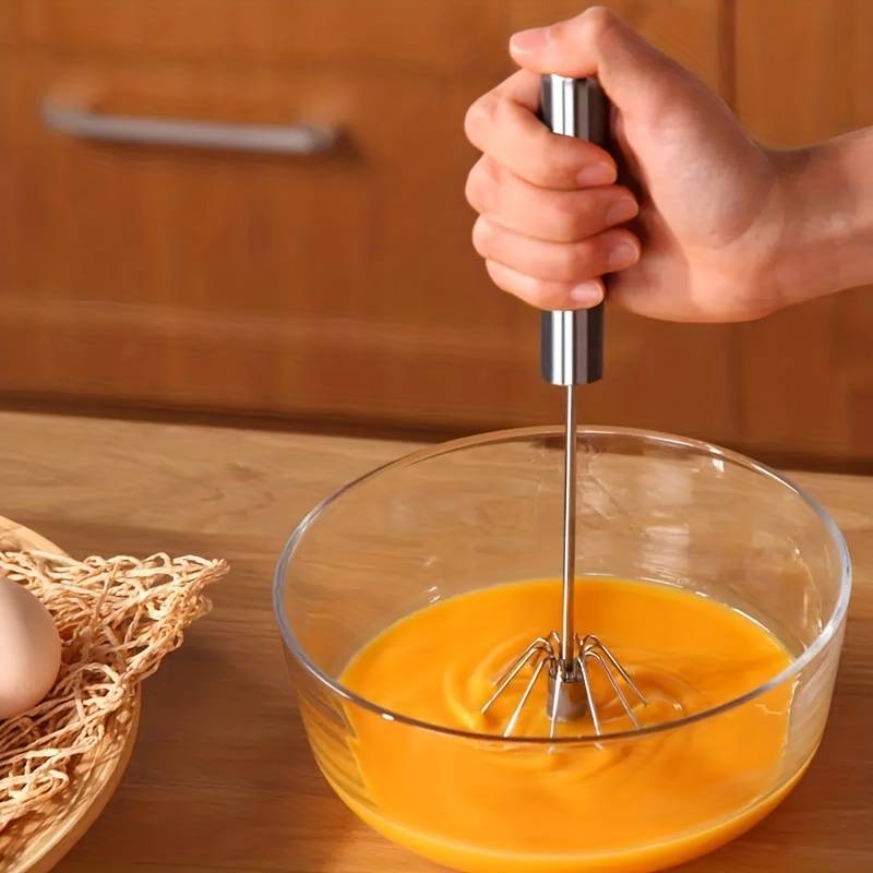 Semi-Automatic Stainless Steel Whisk