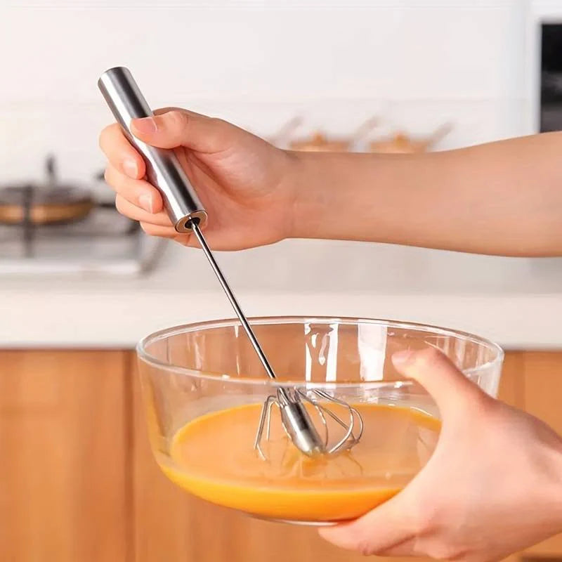 Semi-Automatic Stainless Steel Whisk