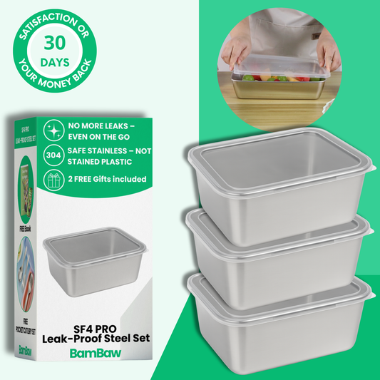 SF4 PRO | Leak-Proof Steel Set of 3