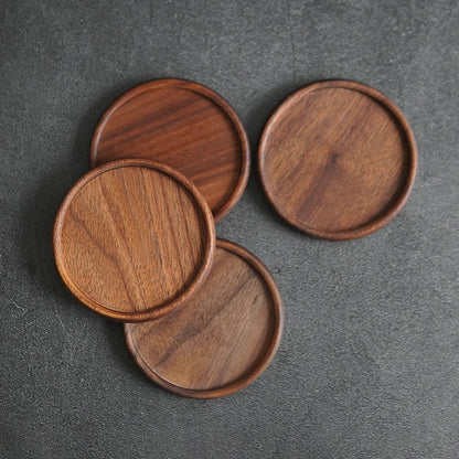 Acacia Wood Coasters – Natural Charm Set of 4