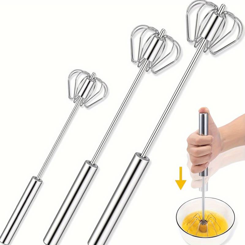 Semi-Automatic Stainless Steel Whisk